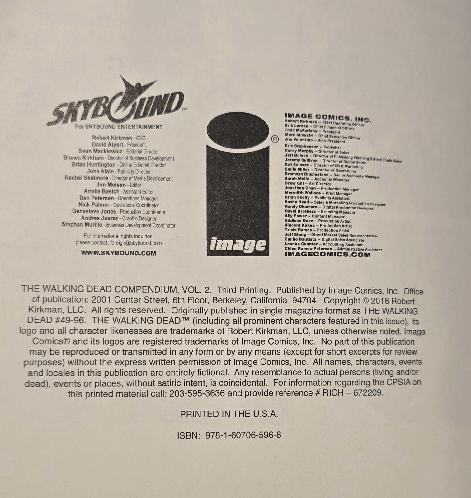 The Walking Dead Compendium #2 - 60% off MSRP! (3rd Printing, 2016)