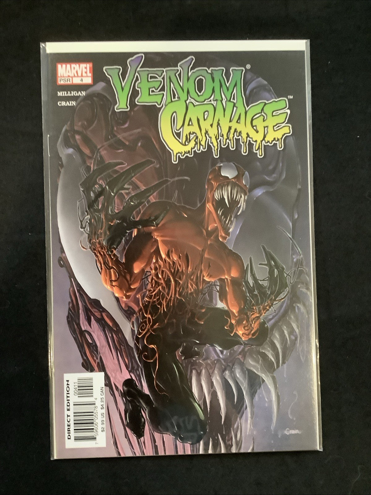 Venom vs. Carnage #1-4 Complete Comic Set, Marvel, 1st App Toxin (Symbiote) 2004