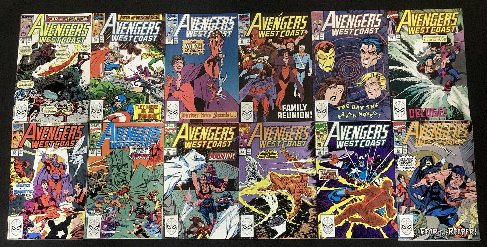West Coast Avengers #42-65 Comic Lot, Debut Of White Vision, John Byrne, 1985