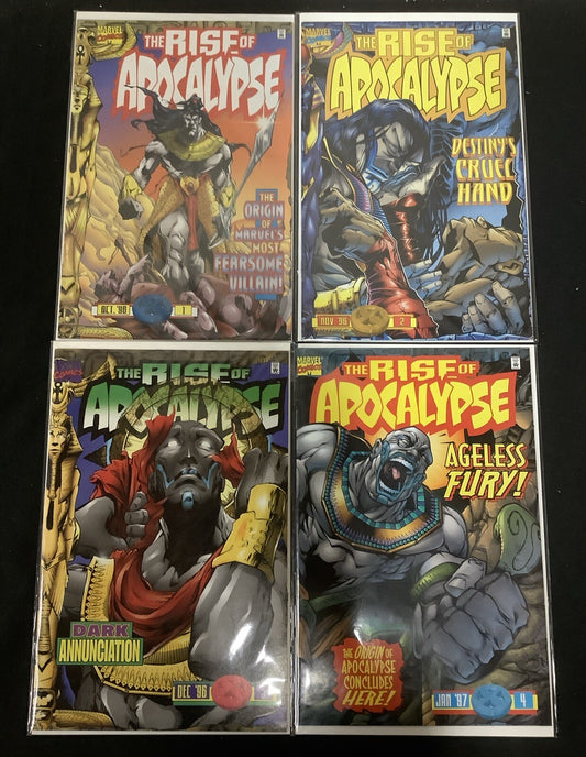 The Rise of Apocalypse #1-4 Complete Comic Set, Marvel, Origin Of Apocalypse