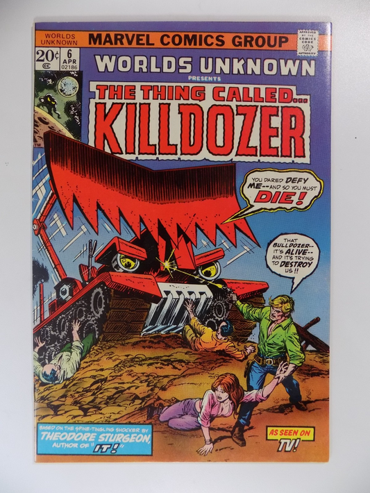Worlds Unknown #6 Marvel Comic April 1974 Very Fine/Near Mint