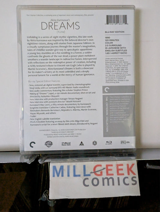 Dreams, Akira Kurosawa, Criterion Collection (Blu-Ray) Like New -JD