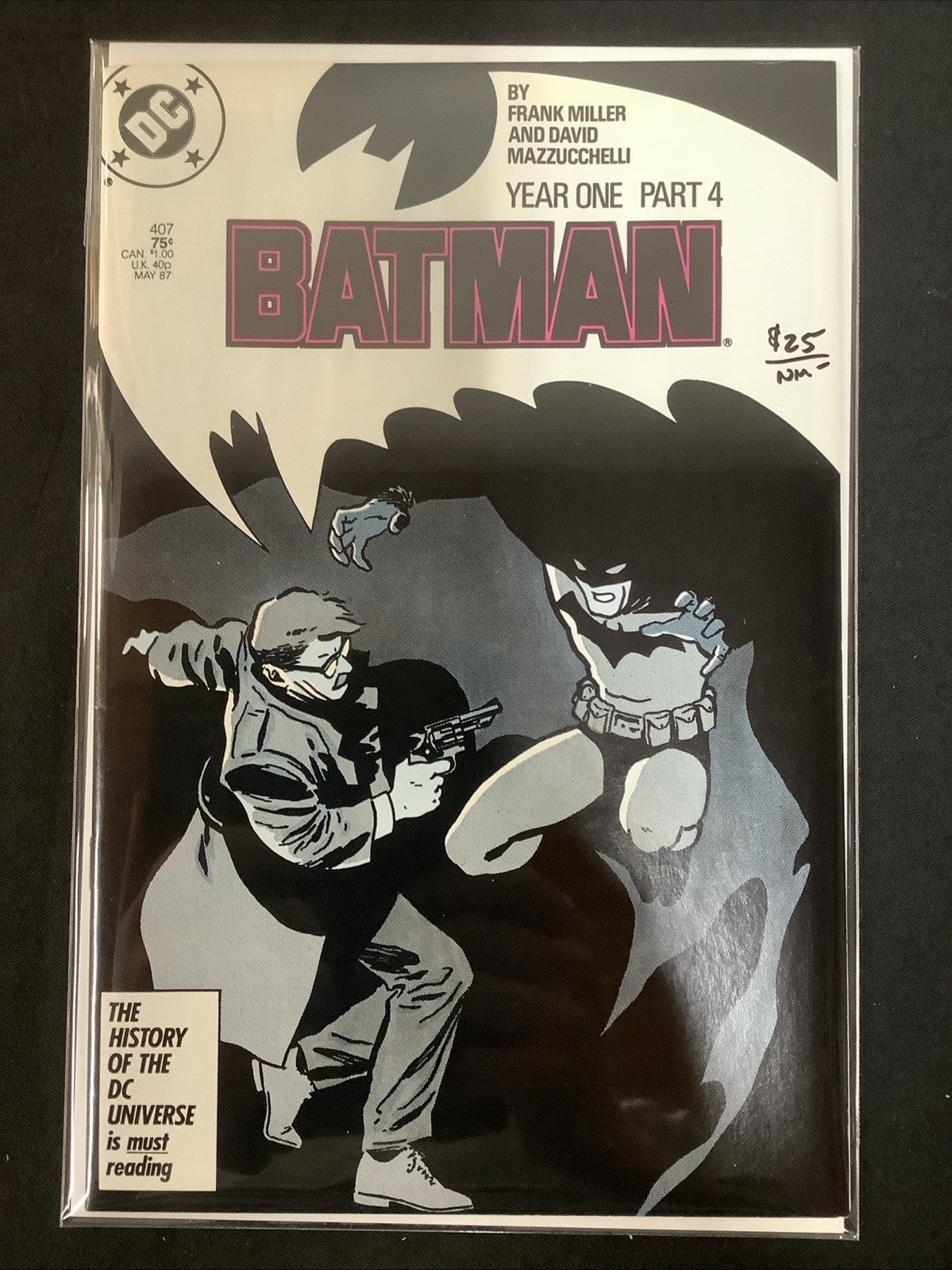 Batman #404-407 Comic Set, Batman Year One, VF/NM Or Better! Frank Miller