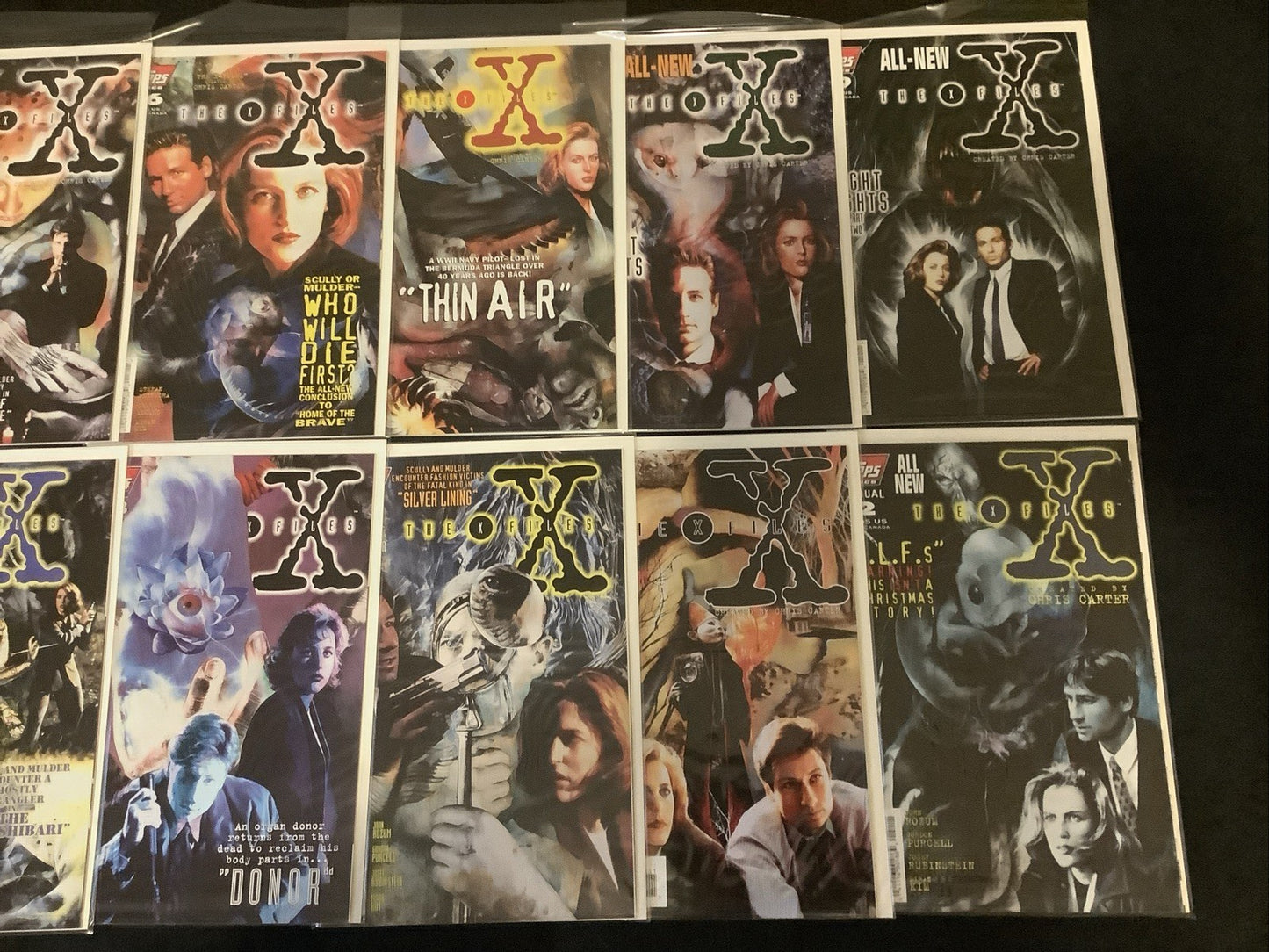 The X-Files #0-24 + Annuals #1-2 Comic Lot, Topps, #1 Numbered Variant, See Pics