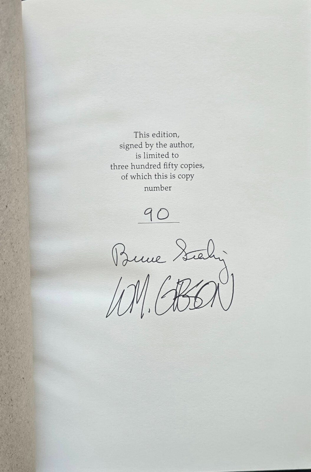 The Engine Difference By William Gibson & Bruce Sterling (SIGNED #90/350 - 1991)