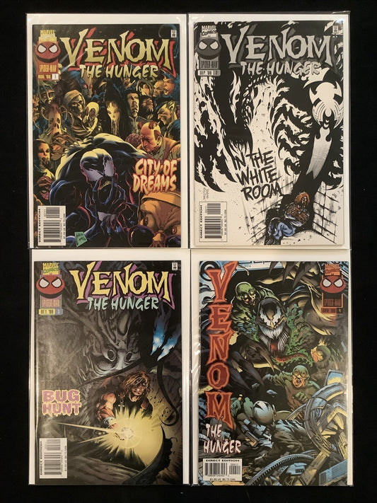 Venom: the Hunger #1-4 Complete Comic Set, Marvel Comics, Kaminski/Halsted
