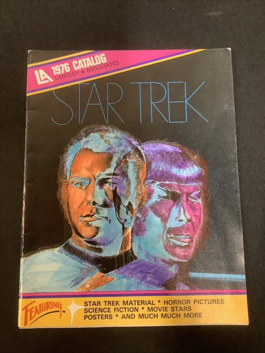 1976 Langley Catalog Star Trek , VF- (7.5) Beautiful Copy, W/Order Form!