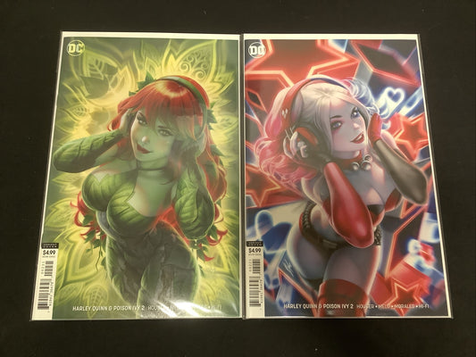 Harley Quinn Poison Ivy #2 (2019) Warren Louw Connecting Variant Set, DC Comics