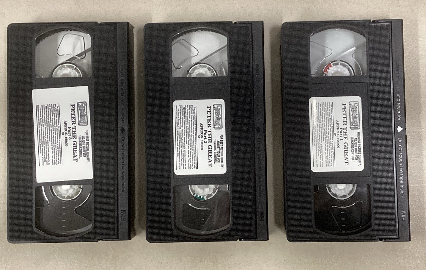 Peter the Great (VHS, 1994, 3-Tape Set, Like New) JD