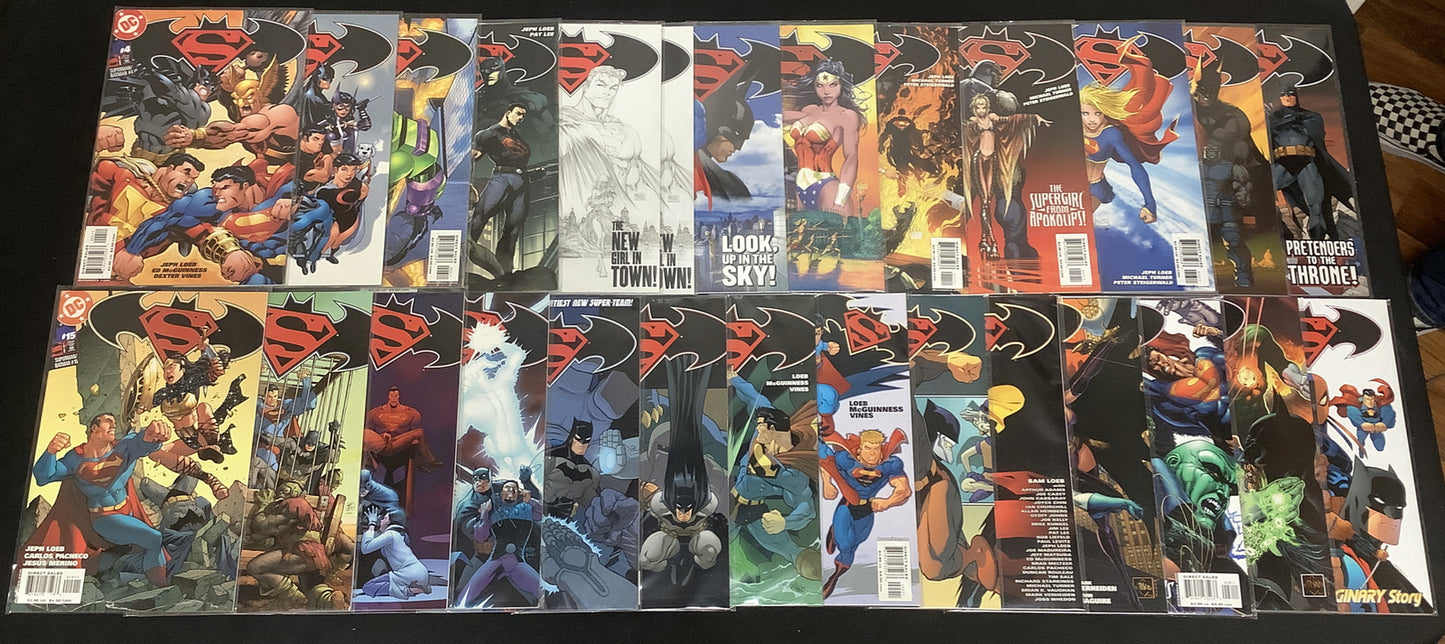 Superman/Batman Comic #4-29 (Missing #22) + Annual 1 Comic Lot, Michael Turner