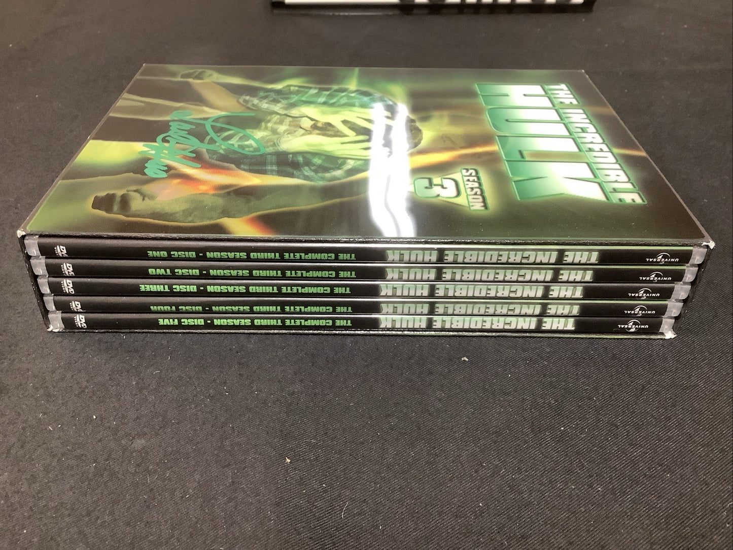 The Incredible Hulk, The Complete Season 3 (DVD, 5-Disc Set) LOU FERRIGNO SIGNED
