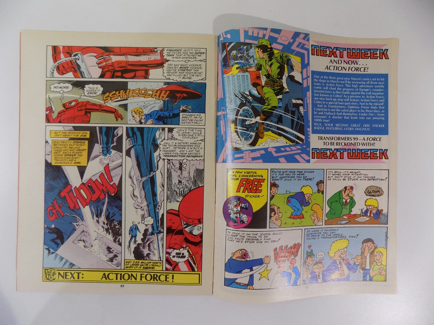 Transformers #98 Marvel UK Weekly Magazine Comic Jan. 1987 VF+ Very Fine+