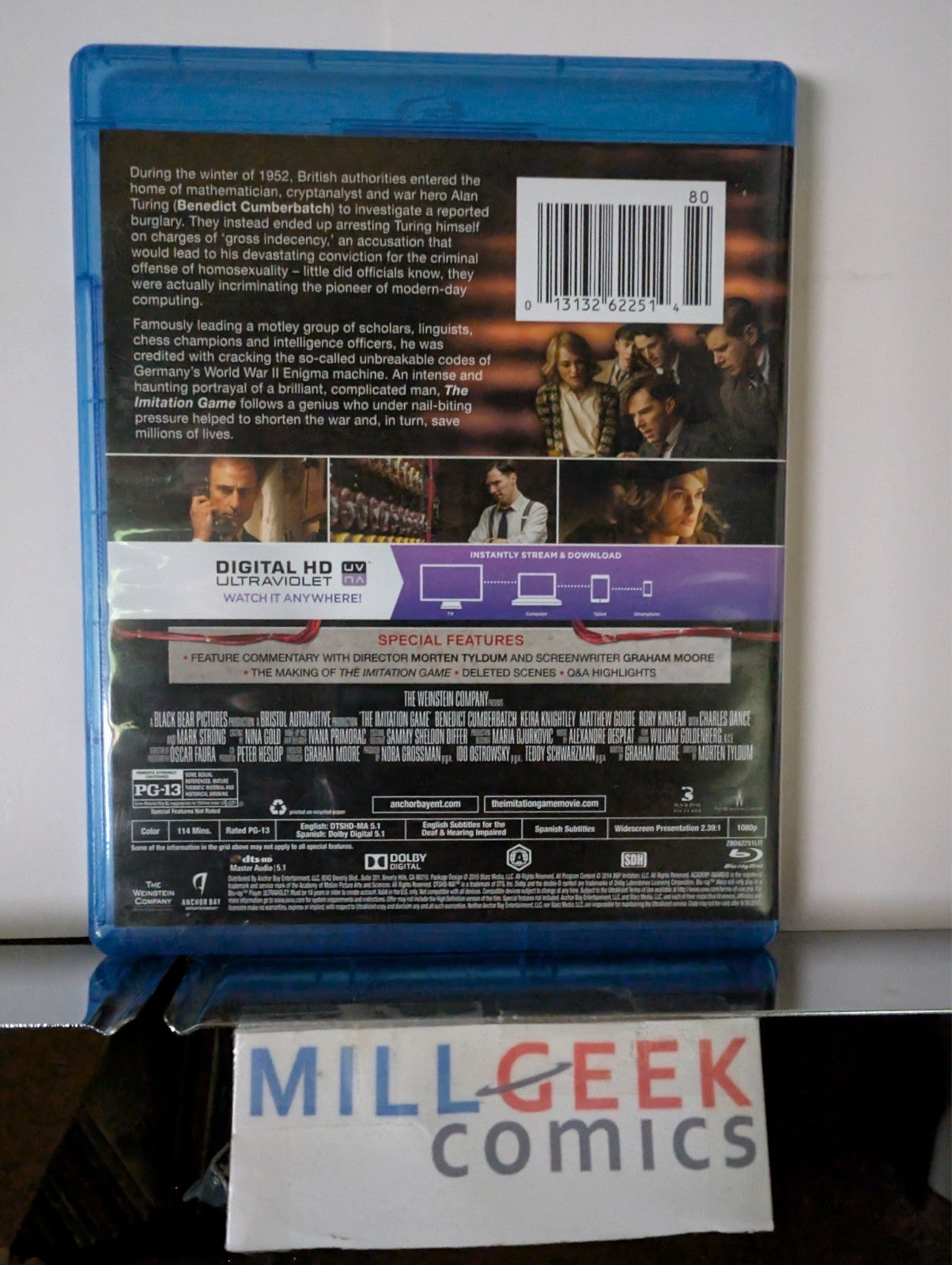 The Imitation Game / The Book Thief, 2 Movie Set (Blu-Ray) Like New -JD