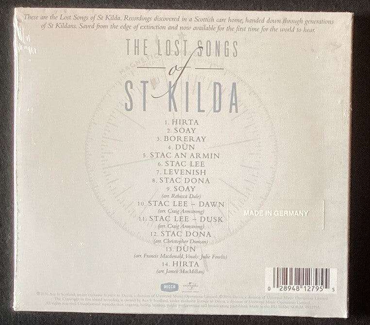 Lost Songs of St Kilda (CD, Made In Germany, New, Sealed) -JD