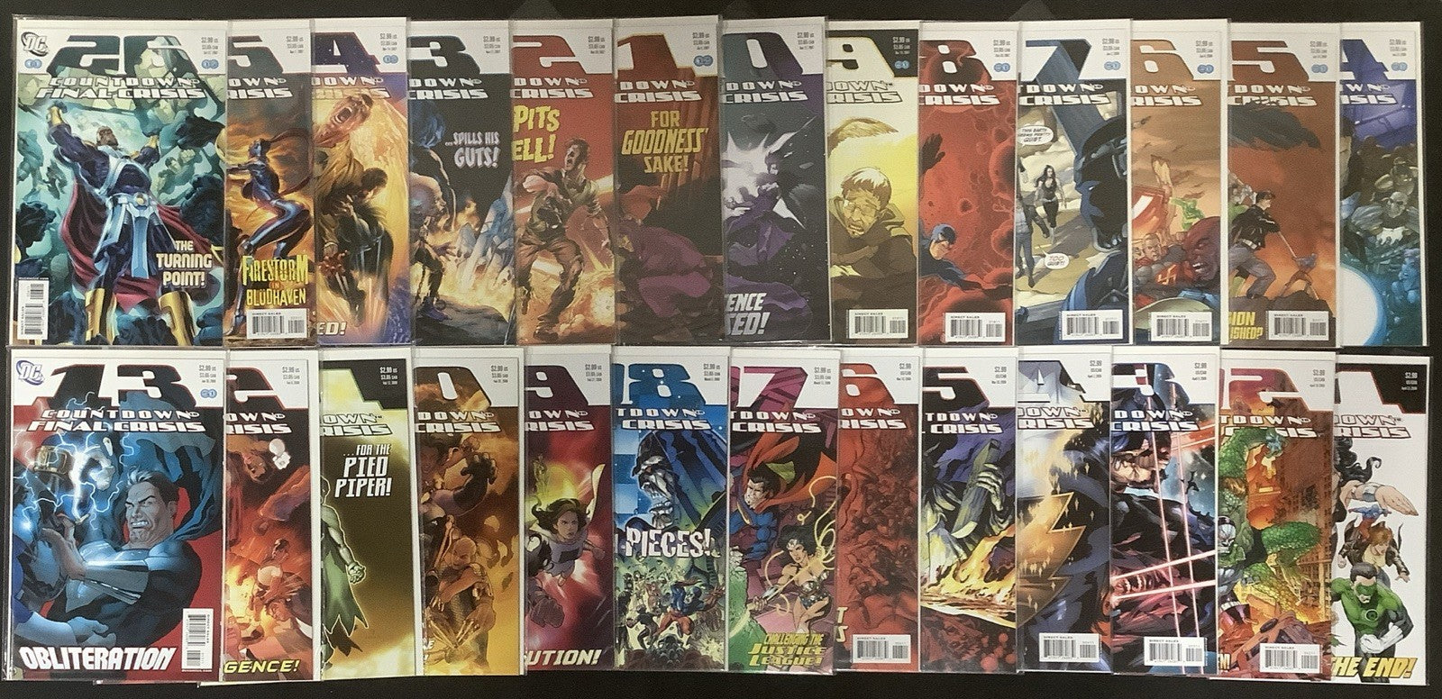 52 Comic Bundle: 52 #1-52 + Countdown #51-1 Complete, Multiple Tie-ins, See Pics