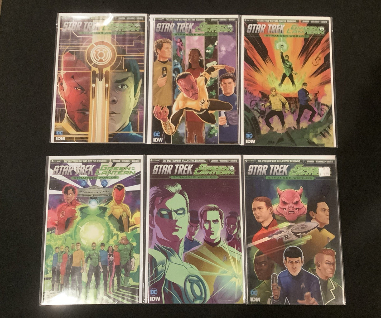 Star Trek/Green Lantern #1-6 Complete Comic Set + Variants, DC/IDW, See Photos