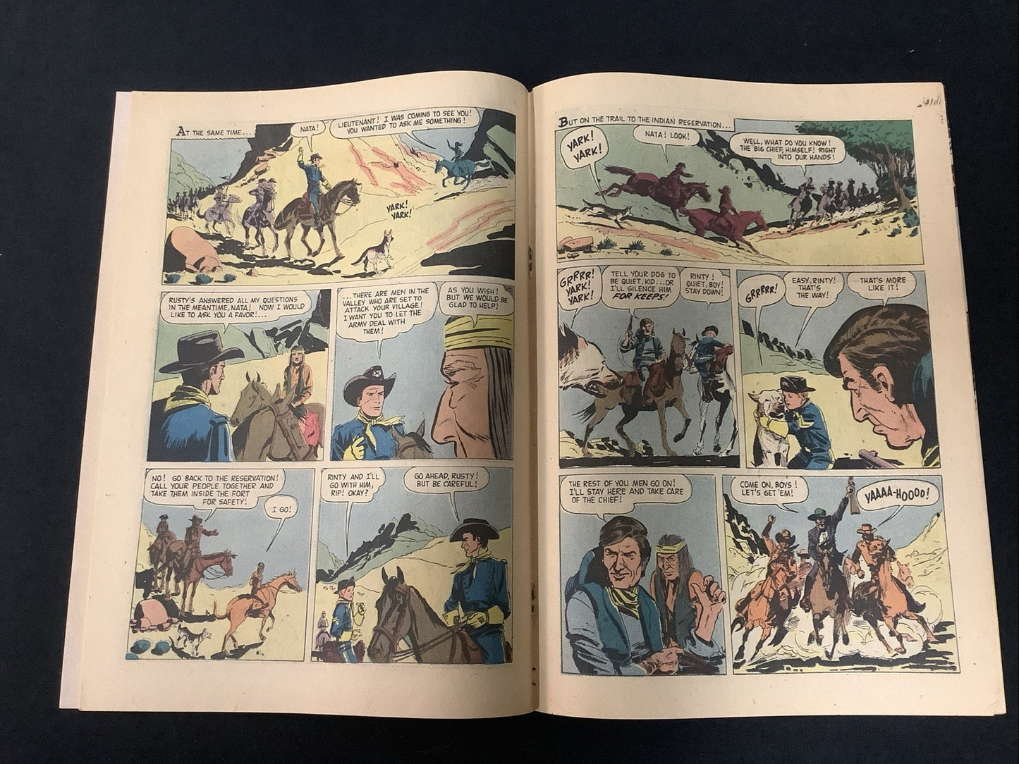 Rin Tin Tin And Rusty #19 (Dell Comics June-July 1957) F/VF (7.0) Unknown Enemy