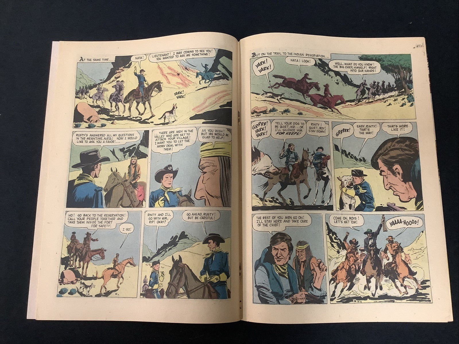Rin Tin Tin And Rusty #19 (Dell Comics June-July 1957) F/VF (7.0) Unknown Enemy