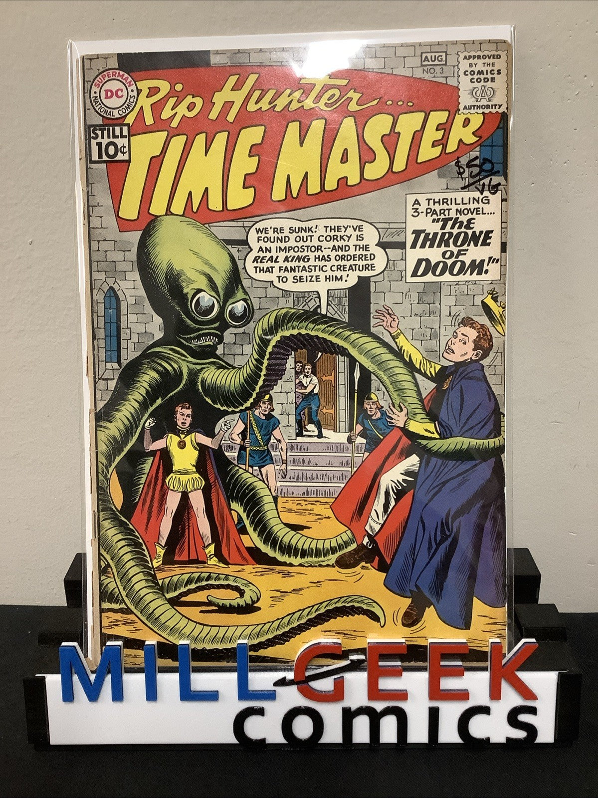 Rip Hunter...Time Master #3 (DC 1961) 4.0 (VG) See Photos For Graders Notes