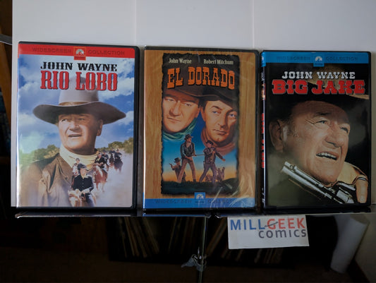 John Wayne in Rio Lobo / El Dorado / Big Jake / 3 Movie Set (DVD) Like New -JD