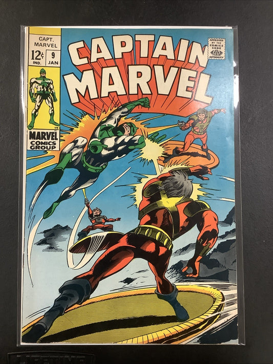 Captain Marvel #9 (Marvel Comics January 1969) VF- (7.5) Colleta/Drake/Heck