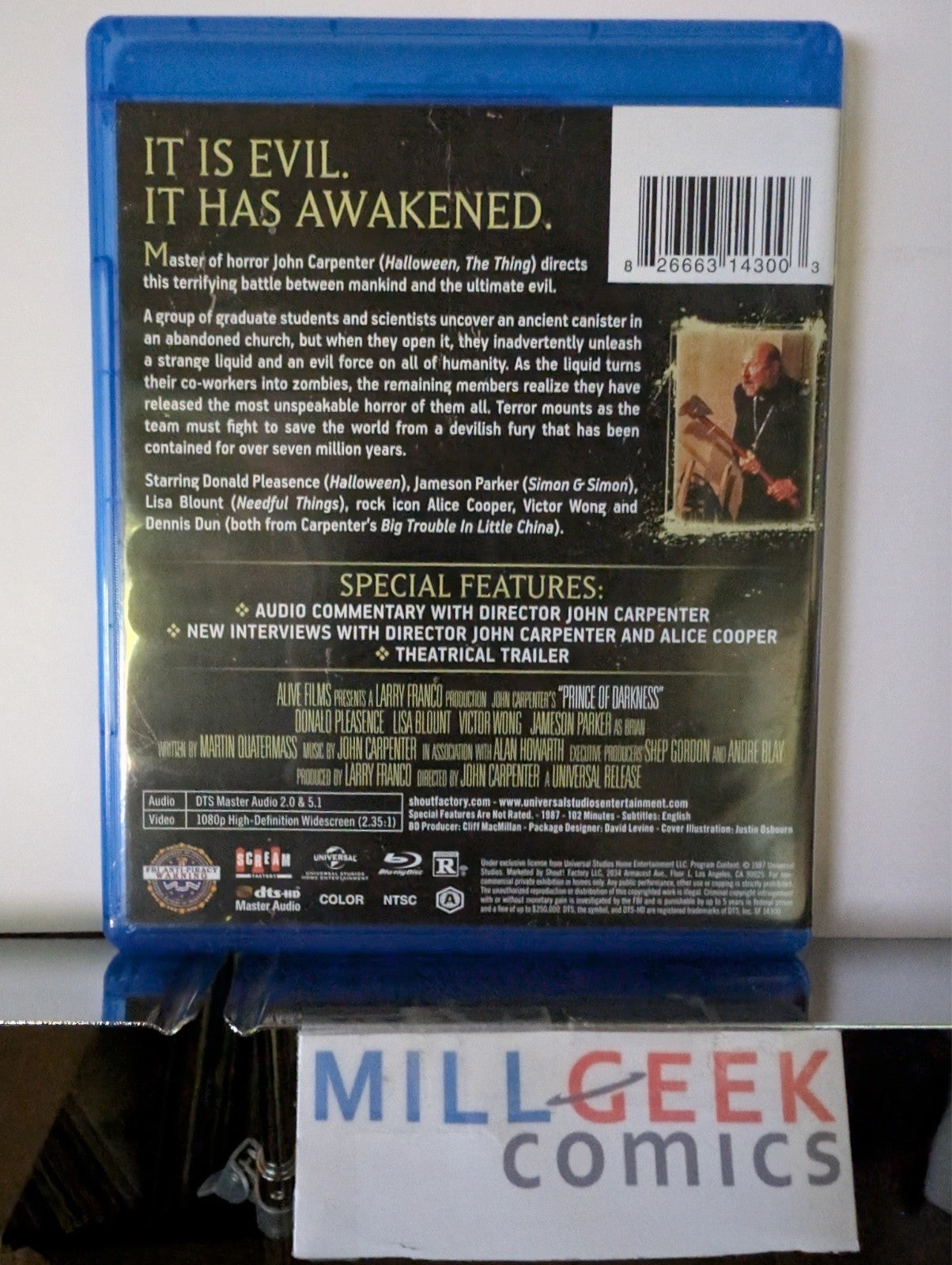 Prince of Darkness, John Carpenter, Collector's Edition (Blu-Ray) Like New -JD