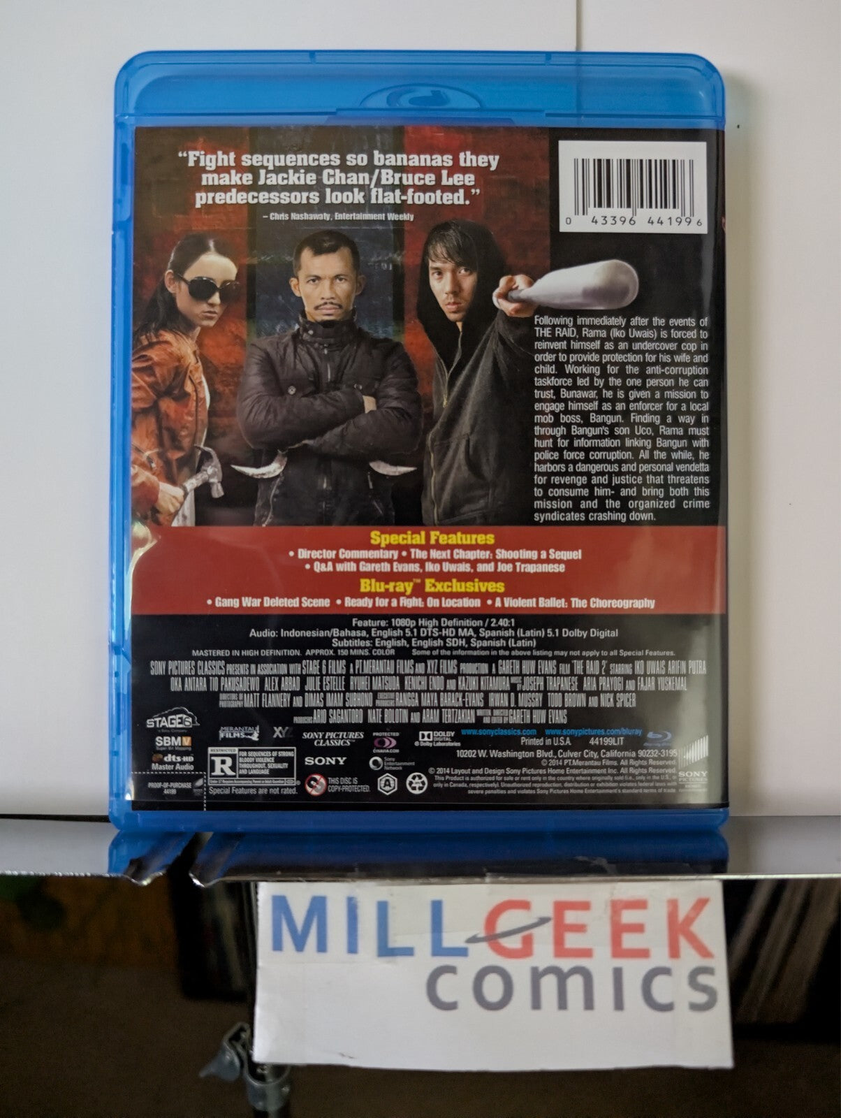 The Raid: Redemption & The Raid 2 (Blu-ray 2 Movie Set) Like New -JD
