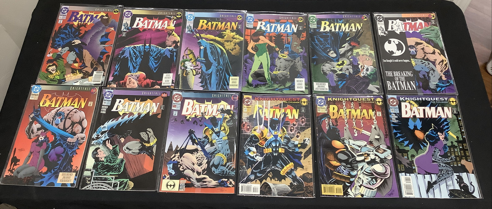 Batman #492-503 Comic Lot, Knightfall, Bane Breaks Batman’s Back, Azrael Batman