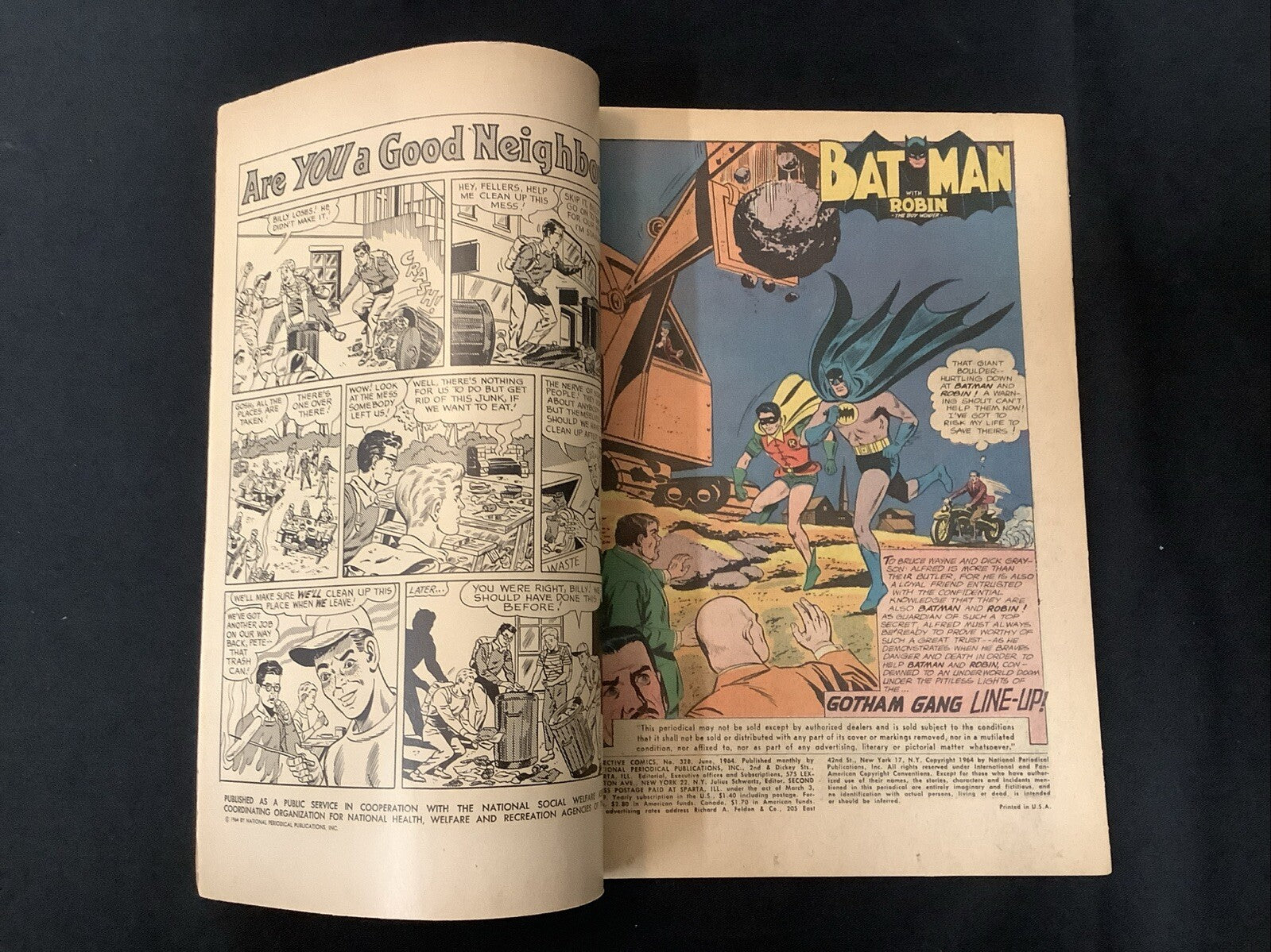 Detective Comics #328 (1964) VG- (3.5) Death Of Alfred Pennyworth, Aunt Harriet