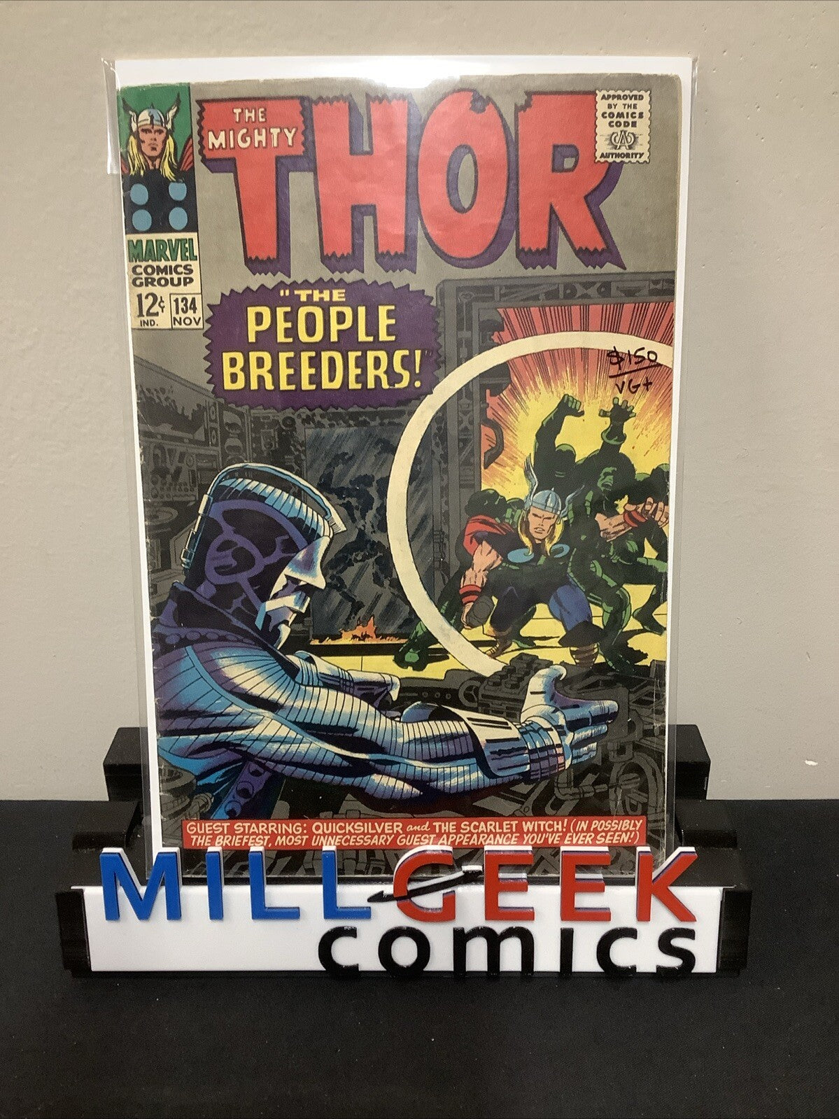 The Mighty Thor #134 (1966) VG+ (4.5) Kirby/Lee, 1st App Of High Evolutionary