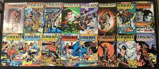 Starslayer #1-16 Comic Lot, 1st App/Origin Rocketeer, Mike Grell, Dave Stevens