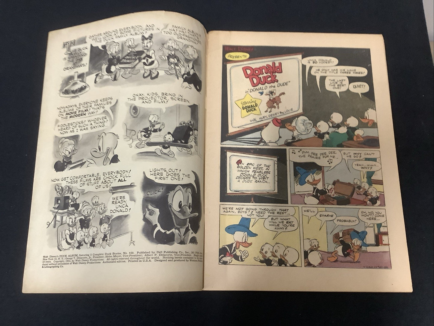 Four Color #450 (Dell Comics February 1953) F+ (6.5) Carl Barks Cover, Disney