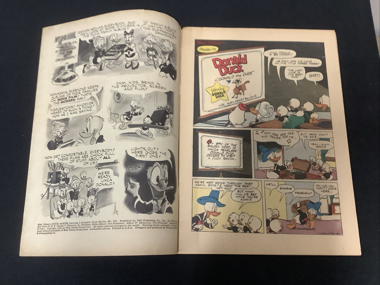 Four Color #450 (Dell Comics February 1953) F+ (6.5) Carl Barks Cover, Disney