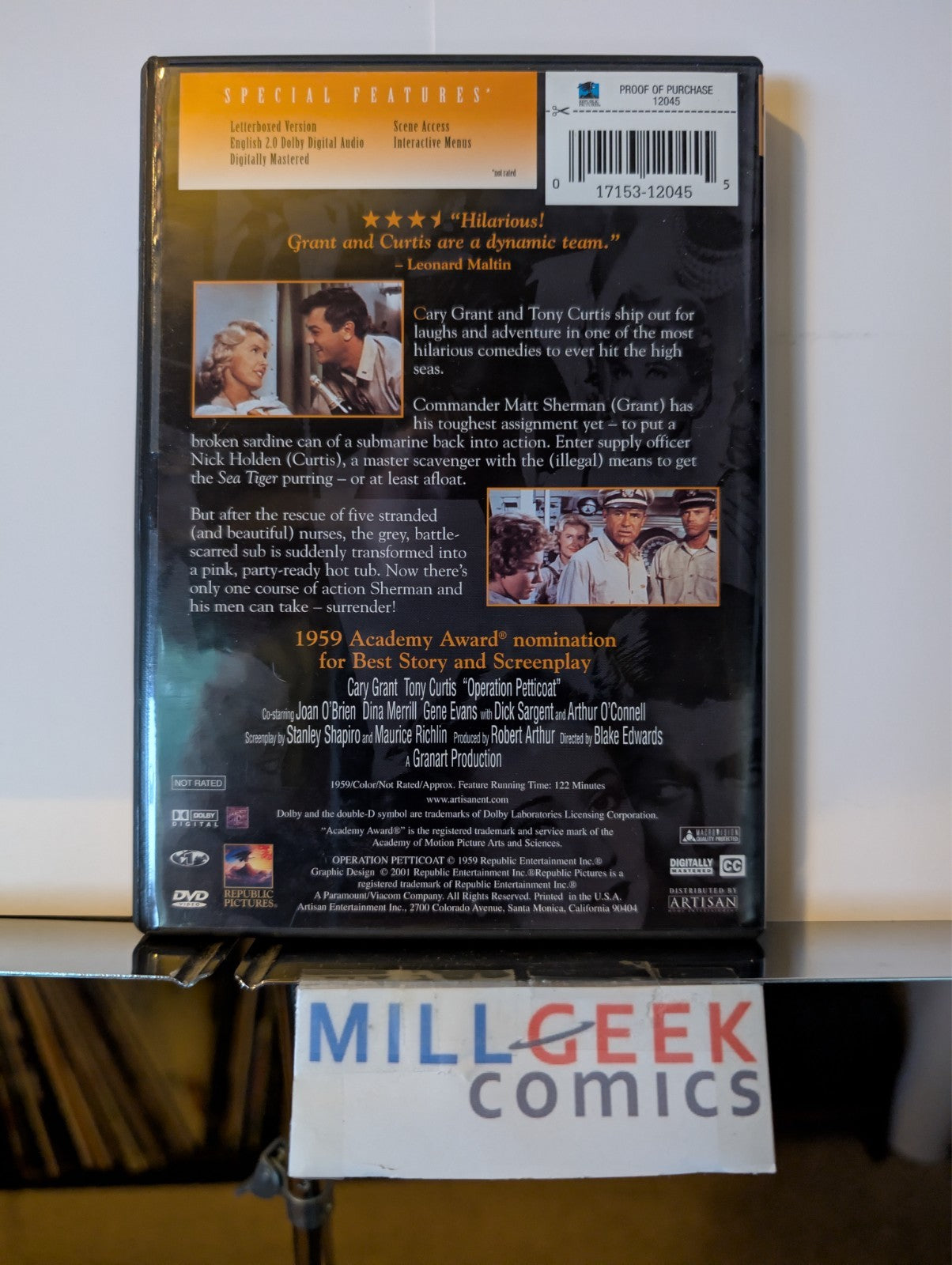 Operation Petticoat / Too Late The Hero, 2 Movie Set (DVD) Like New-JD