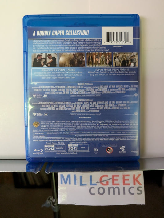Ocean's Eleven / Ocean's Twelve, 2 Movie Set (Blu-Ray) Like New -JD