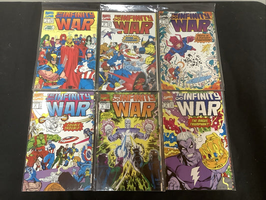 Infinity War #1-6 Complete Comic Set, Marvel, Jim Starlin/Ron Lim, 1992