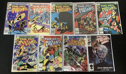 New Mutants #1-7 + Special #1 + Annual #1 Comic Lot, 3rd App The New Mutants