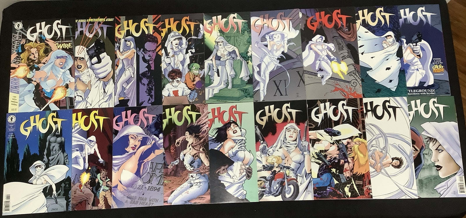 Ghost (vol.1) #4-21 Comic Lot, Dark Horse Comics, Adam Hughes, 1995