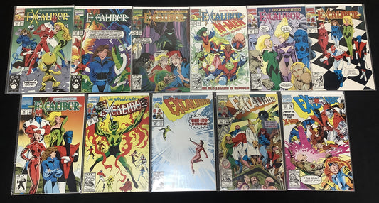Excalibur #42-52 Comic Lot, Marvel, 1st App Micromax And Cerise, Claremont