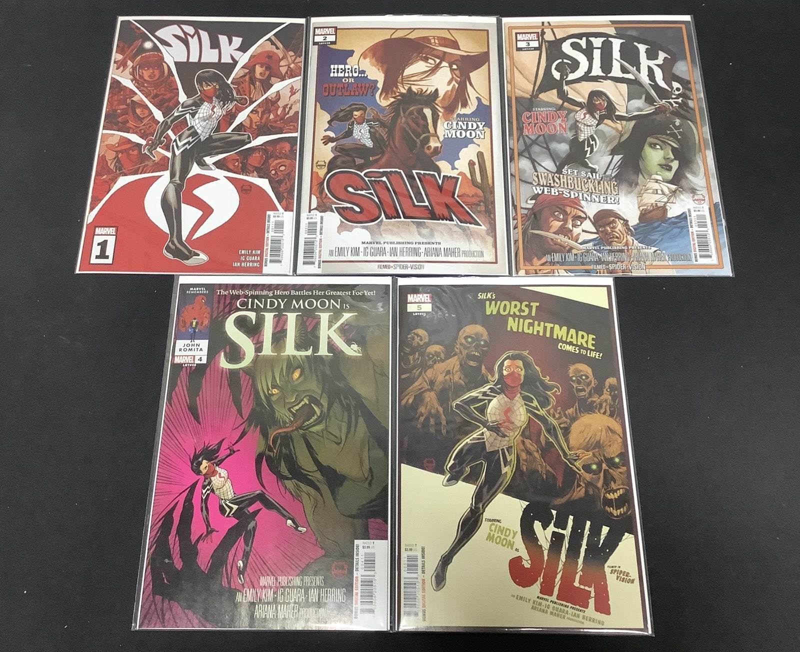 Silk #1-5 (2023) Complete Comic Set, Marvel Comics, Ig Guara/Emily Kim