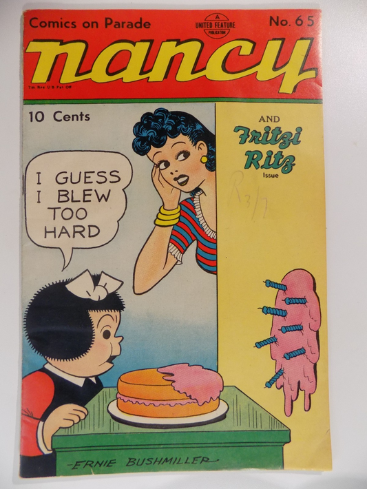 Nancy #65 United Feature Comic April 1949 Very Fine-