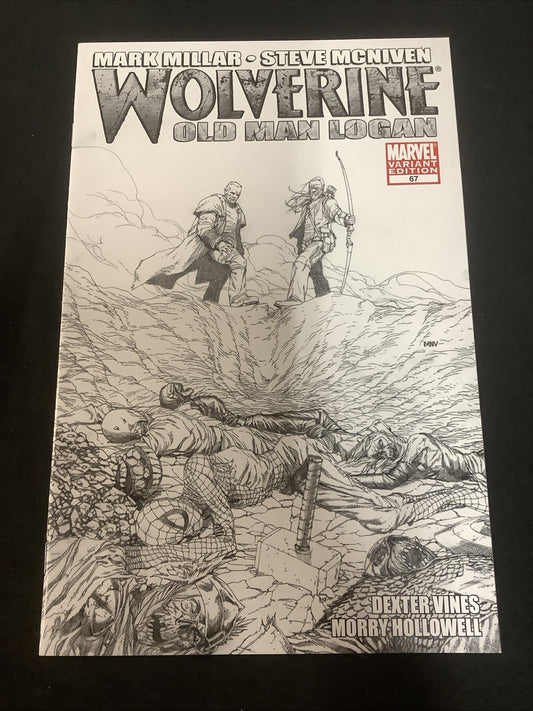 Wolverine #67 (Marvel Comics September 2008) NM- (9.0) B&W 1:50 Variant Cover
