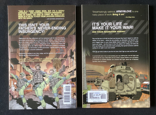 Army @ Love Volumes 1 & 2 - Rick Veitch DC Comics Vertigo Graphic Novel TPB Lot