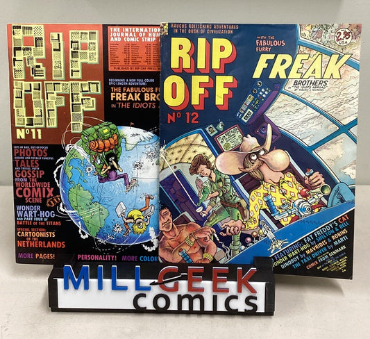 Rip Off w/ The Fabulous Furry Freak Brothers No. 11 & 12 Comic Magazine, 1983