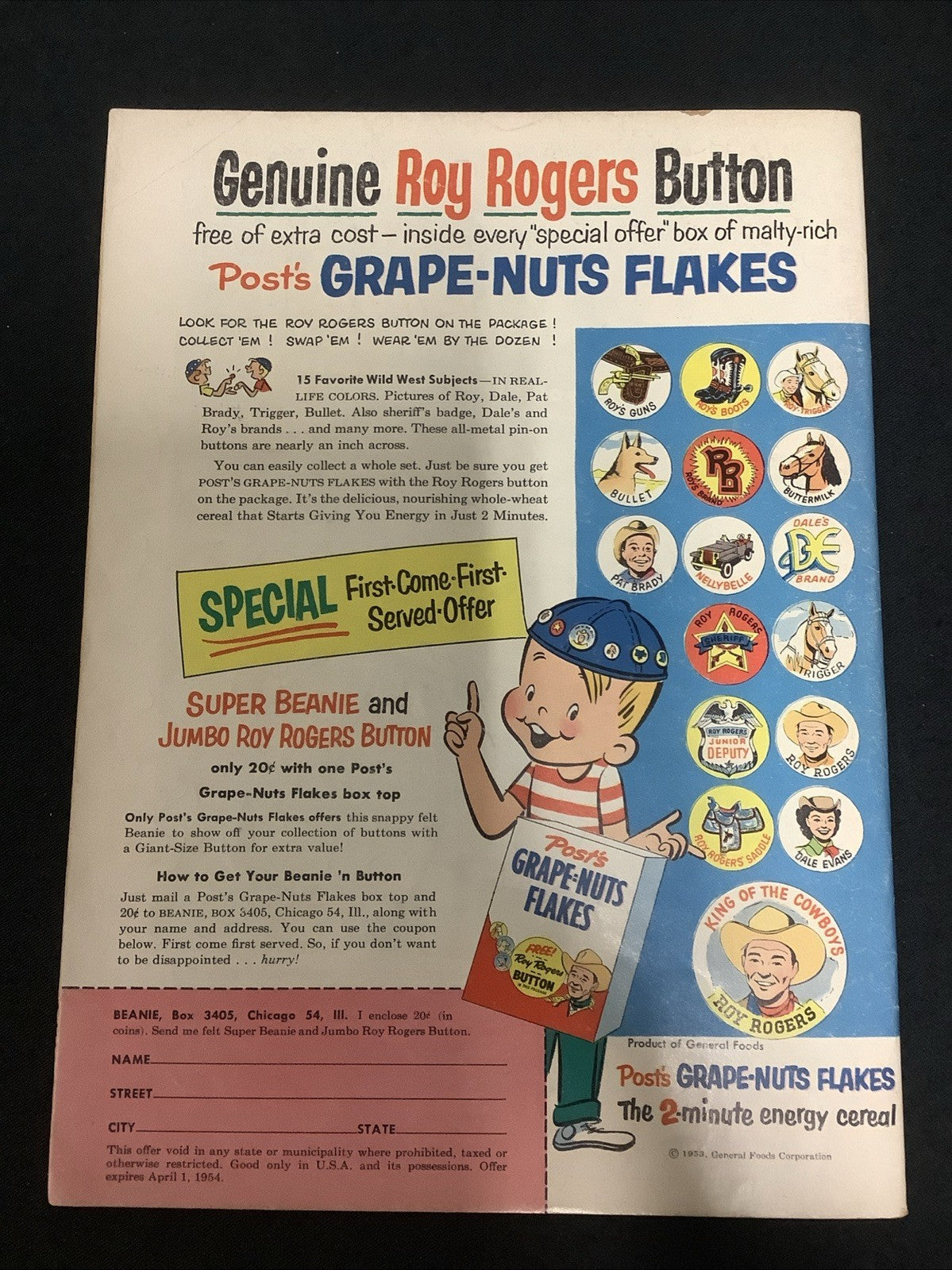 Roy Rogers Comics #70 (Dell Comics October 1953) F+ (6.5) 52 Page Magazine