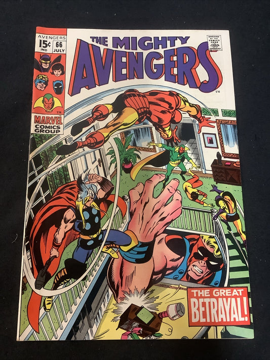 Avengers #66 (1969) VF (8.0) 1st Appearance of Ultron-6, 1st Mention Adamantium