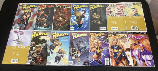 Ms. Marvel #1-44 + Annual #1 + Giant-Size #1 Comic Lot, Marvel, 1st Chewie(Cat)