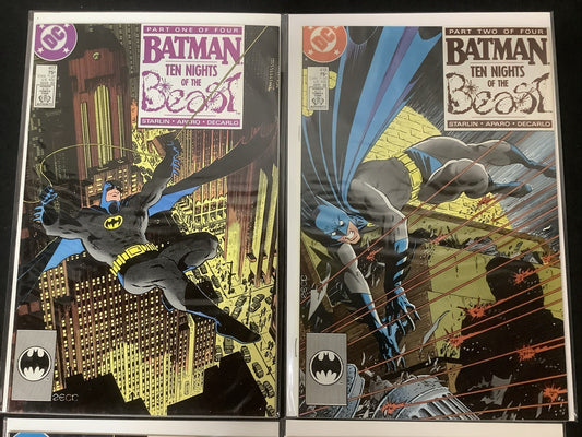 Batman #417-420 Comic Set, Ten Nights Of The Beast Complete, 1st App KGBeast