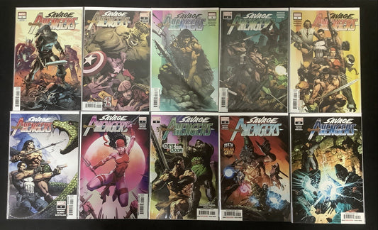Savage Avengers #1-10 Comic Lot, 1st Cover Appearance Of Conan’s Symbiote Sword