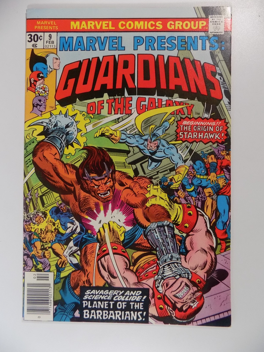 Marvel Presents: Guardians o/t Galaxy #9 Marvel Comic February 1977 Very Fine+